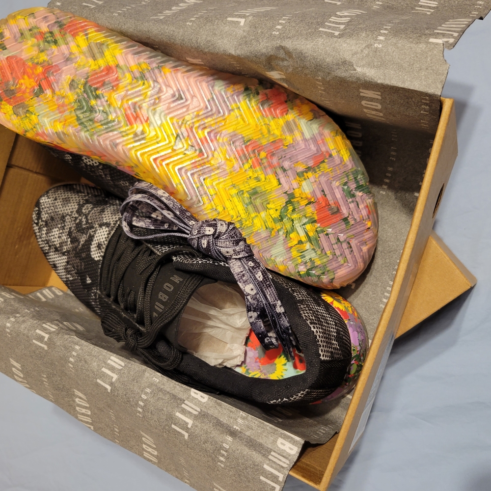 Colorful Sole Black Sneakers